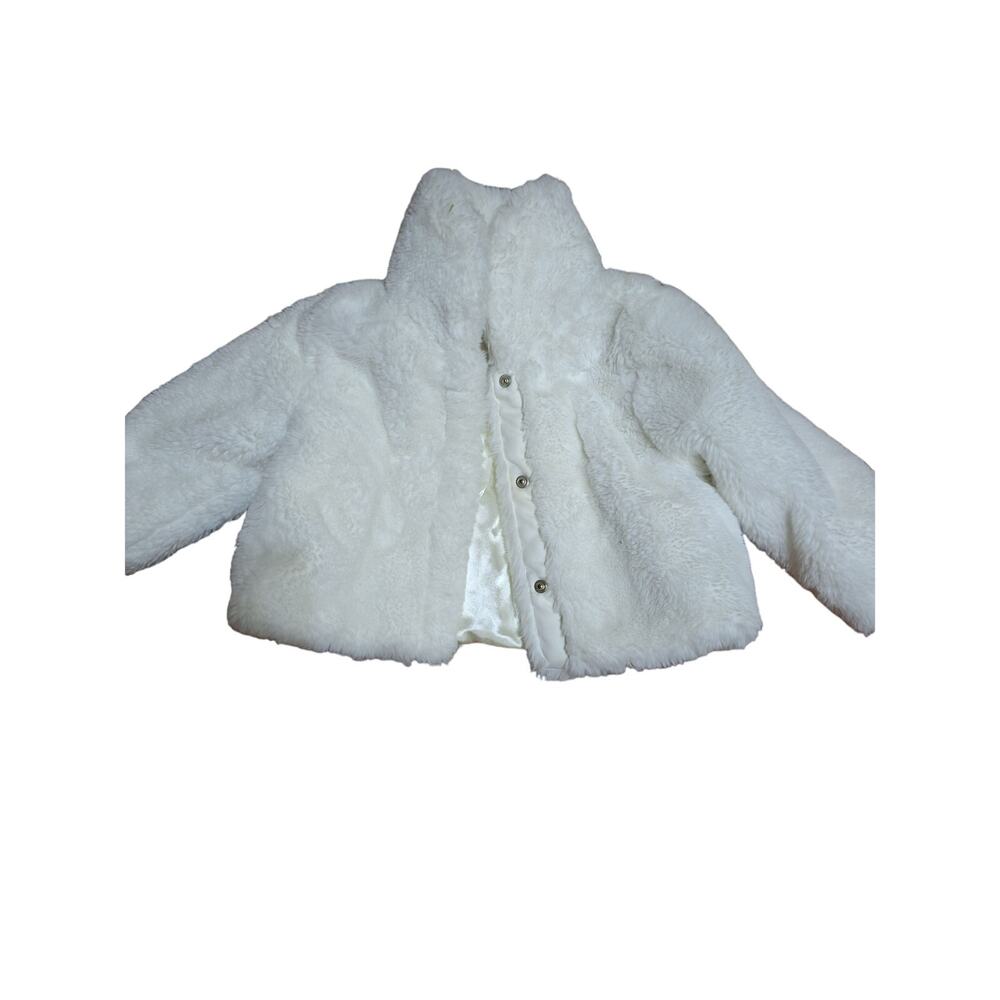 Little girl 's coat size 18to 24 months  white